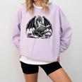 Dragon Reading Book Bookworm Books Dragon Learning Comfort Colors Sweatshirt Crimson