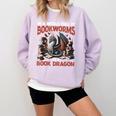 Dragon In A World Full Of Bookworms Be A Book Dragon Comfort Colors Sweatshirt Crimson Dragon In A World Full Of Bookworms Be A Book Dragon Comfort Colors Sweatshirt Crimson