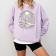 Duck Reading Book Full Moon Lake Scenery Comfort Colors Sweatshirt Crimson