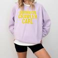 Dungeon Crawler Carl Yellow Text Logo LitRPG Series Book Comfort Colors Sweatshirt Crimson Dungeon Crawler Carl Yellow Text Logo LitRPG Series Book Comfort Colors Sweatshirt Crimson