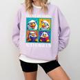 Eagle Love Reading And Eagles Child Book Lover Comfort Colors Sweatshirt Crimson