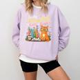 Easily Distracted By Cats And Books Book & Cat Lover Comfort Colors Sweatshirt Crimson Easily Distracted By Cats And Books Book & Cat Lover Comfort Colors Sweatshirt Crimson