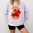Easily Distracted By Dragons And Books Reading Comfort Colors Sweatshirt Crimson