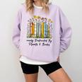 Easily Distracted By Plants And Books Bookworm Gardening Comfort Colors Sweatshirt Crimson