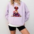 Educated Melanin Queen Afro Women Reading Book History Comfort Colors Sweatshirt Crimson Educated Melanin Queen Afro Women Reading Book History Comfort Colors Sweatshirt Crimson