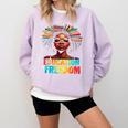 Education Is Freedom Afro Books Comfort Colors Sweatshirt Crimson Education Is Freedom Afro Books Comfort Colors Sweatshirt Crimson