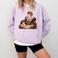 Elizabeth I Reading A Book Comfort Colors Sweatshirt Crimson