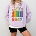 Equal Rights Book Flower Resist 86 47 Feminist Women Rights Comfort Colors Sweatshirt Crimson