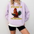 F-CAW-F I'm Reading Chicken Book Lover Introvert Meme Comfort Colors Sweatshirt Crimson F-CAW-F I'm Reading Chicken Book Lover Introvert Meme Comfort Colors Sweatshirt Crimson