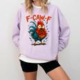 F-Caw-F Rooster F Awk F Chicken Coffee Romance Books Lover Comfort Colors Sweatshirt Crimson F-Caw-F Rooster F Awk F Chicken Coffee Romance Books Lover Comfort Colors Sweatshirt Crimson