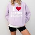 Fantasy Romantasy Book Lover I Love Heart Shadow Daddies Comfort Colors Sweatshirt Crimson