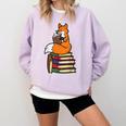 Fox Books Read Reading Librarian America Men Women Kids Comfort Colors Sweatshirt Crimson Fox Books Read Reading Librarian America Men Women Kids Comfort Colors Sweatshirt Crimson
