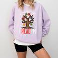 Freadom Tree Read Reading Librarian Book Across America Comfort Colors Sweatshirt Crimson