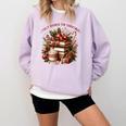 Fully Booked For Christmas Cozy Holiday Books Winter Reading Comfort Colors Sweatshirt Crimson Fully Booked For Christmas Cozy Holiday Books Winter Reading Comfort Colors Sweatshirt Crimson