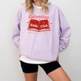 Galentine Book Club Comfort Colors Sweatshirt Crimson Galentine Book Club Comfort Colors Sweatshirt Crimson