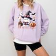 Ghost Reading Book Coquette Bow Halloween Girl Toddler Kid Premium Comfort Colors Sweatshirt Crimson