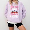 This Girl Loves Books And Gnomes Gardener Dwarf Garden Gnome Comfort Colors Sweatshirt Crimson This Girl Loves Books And Gnomes Gardener Dwarf Garden Gnome Comfort Colors Sweatshirt Crimson