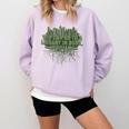 Go To a Library In Book Louisiana Pun LA Joke Baton Rouge Comfort Colors Sweatshirt Crimson