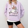 Goose With Books Cute Bookworm Reader Comfort Colors Sweatshirt Crimson Goose With Books Cute Bookworm Reader Comfort Colors Sweatshirt Crimson