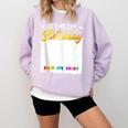 Guestbook My 21st Birthday Sign My Shirt Birthday Party Comfort Colors Sweatshirt Crimson