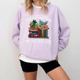 Happiness More Books Read Reading Librarian Men Women Kids Comfort Colors Sweatshirt Crimson