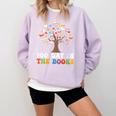 Happy 100 Days In The Books Reading Celebration Graphic Tees Comfort Colors Sweatshirt Crimson Happy 100 Days In The Books Reading Celebration Graphic Tees Comfort Colors Sweatshirt Crimson