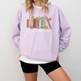 Harm Reduction Floral Book Overdose Awareness Nurse Comfort Colors Sweatshirt Crimson