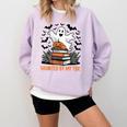 Haunted By My TBR Boo Halloween Book Lover Librarian Comfort Colors Sweatshirt Crimson Haunted By My TBR Boo Halloween Book Lover Librarian Comfort Colors Sweatshirt Crimson