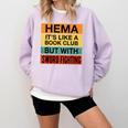 Hema Definition Like A Book Club With Swords Comfort Colors Sweatshirt Crimson