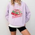 My Holidays Are All Booked Christmas Reading Books Bookish Comfort Colors Sweatshirt Crimson