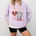 Horror Book Club Creepy Reader Gothic Fiction Thriller Fan Comfort Colors Sweatshirt Crimson