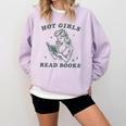 Hot Girls Read Books Bookish Booklover Christmas Comfort Colors Sweatshirt Crimson Hot Girls Read Books Bookish Booklover Christmas Comfort Colors Sweatshirt Crimson