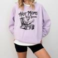 Hot Moms Read Books For Moms Book Lover Comfort Colors Sweatshirt Crimson
