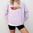 Hot Wheels Comic Book Fire Logo Comfort Colors Sweatshirt Crimson Hot Wheels Comic Book Fire Logo Comfort Colors Sweatshirt Crimson