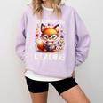 I'd Rather Be Reading Cute Fox Book Lover Reader Bookworm Comfort Colors Sweatshirt Crimson