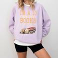 I'm A 10 But I Read Books All Night Bookworm Reader Reading Comfort Colors Sweatshirt Crimson