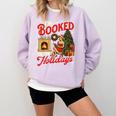 I'm Booked For The Holidays Christmas Reading Bookworm Xmas Comfort Colors Sweatshirt Crimson I'm Booked For The Holidays Christmas Reading Bookworm Xmas Comfort Colors Sweatshirt Crimson
