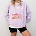 I'm Ok Books Boooks Lover Premium Tri-Blend Comfort Colors Sweatshirt Crimson