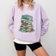 I'm Ok Books Reading Books Lover National Book Day Comfort Colors Sweatshirt Crimson