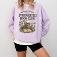 Introverted Book Club Member Anti Social Reader Comfort Colors Sweatshirt Crimson Introverted Book Club Member Anti Social Reader Comfort Colors Sweatshirt Crimson