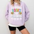 If It Involves Books And Pajamas Count Me In Comfort Colors Sweatshirt Crimson