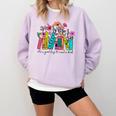 It's A Good Day To Read A Book Floral Book Lovers Librarian Comfort Colors Sweatshirt Crimson