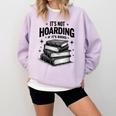It's Not Hoarding If It's Books Book Lover Readers Comfort Colors Sweatshirt Crimson It's Not Hoarding If It's Books Book Lover Readers Comfort Colors Sweatshirt Crimson
