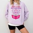 Just A Girl Who Loves Books Butterflies Reading Comfort Colors Sweatshirt Crimson Just A Girl Who Loves Books Butterflies Reading Comfort Colors Sweatshirt Crimson