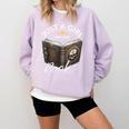 Just A Girl Who Loves Books Witchcraft Spell Book Halloween Comfort Colors Sweatshirt Crimson