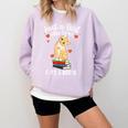 Just a Girl Who Loves Cats And Books Reading Cat & Bookworm Comfort Colors Sweatshirt Crimson Just a Girl Who Loves Cats And Books Reading Cat & Bookworm Comfort Colors Sweatshirt Crimson
