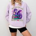 Just a Girl Who Loves Dragons And Books Reading Comfort Colors Sweatshirt Crimson