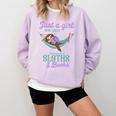 Just a Girl Who Loves Sloths And Books Comfort Colors Sweatshirt Crimson Just a Girl Who Loves Sloths And Books Comfort Colors Sweatshirt Crimson