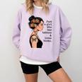 Just a Girl Who Has Tattoos And Love Books Tattooed Inked Comfort Colors Sweatshirt Crimson