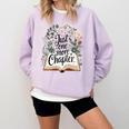 Just One More Chapter Bookish Book Reading Botanical Comfort Colors Sweatshirt Crimson Just One More Chapter Bookish Book Reading Botanical Comfort Colors Sweatshirt Crimson